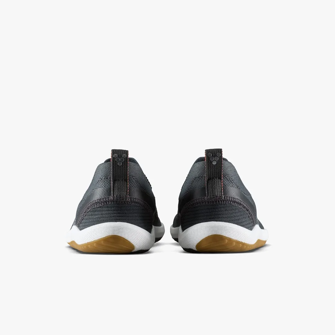 Кроссовки Vivobarefoot Primus Flow Knit — мужская модель, чёрный с каучуковой подошвой, фото 5