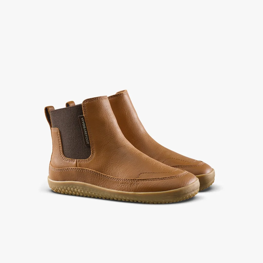Ботинки Vivobarefoot Gobi Chelsea — для дошкольников, коричневый, фото 4