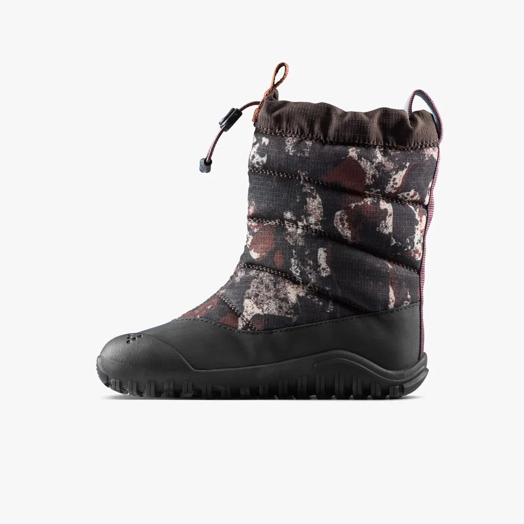 Ботинки Vivobarefoot Tracker Boot AT — детская модель, серо-коричневый с узором, фото 3
