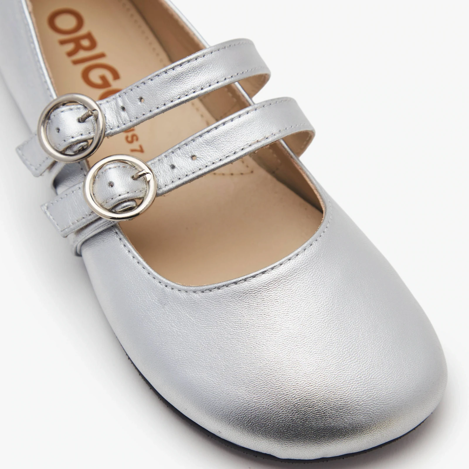 Босоногие туфли Origo Double Strap Mary Jane — серебристый, фото 4