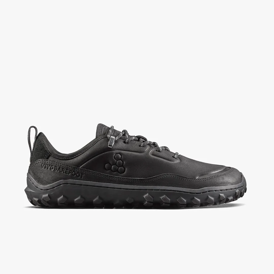Кроссовки Vivobarefoot Tracker Leather AT Low II — женская модель, чёрный