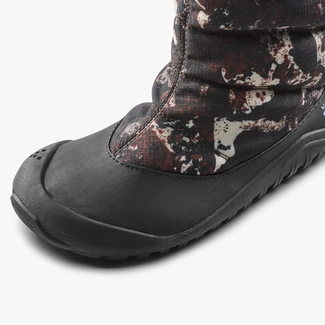 Ботинки Vivobarefoot Tracker Boot AT — детская модель, серо-коричневый с узором, фото 6