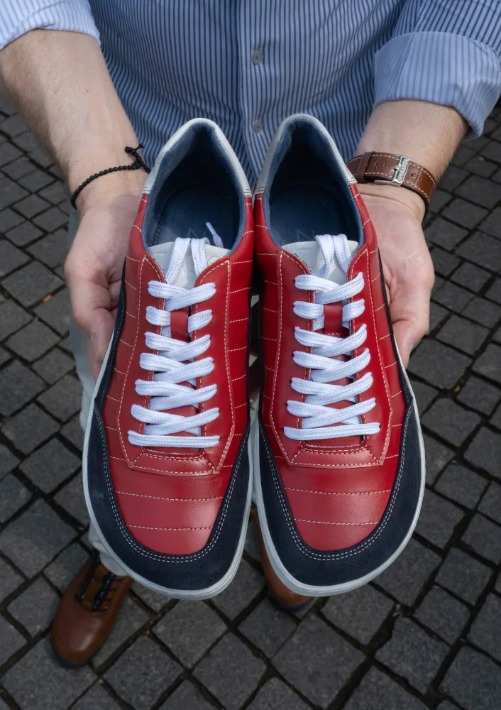 Мужские кроссовки ZAQQ QAMPION Navy Red (красный цвет), фото 6