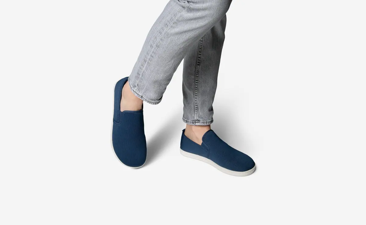 Босоногие слипоны Feelgrounds Droptop Knit — тёмно-синий, фото 5