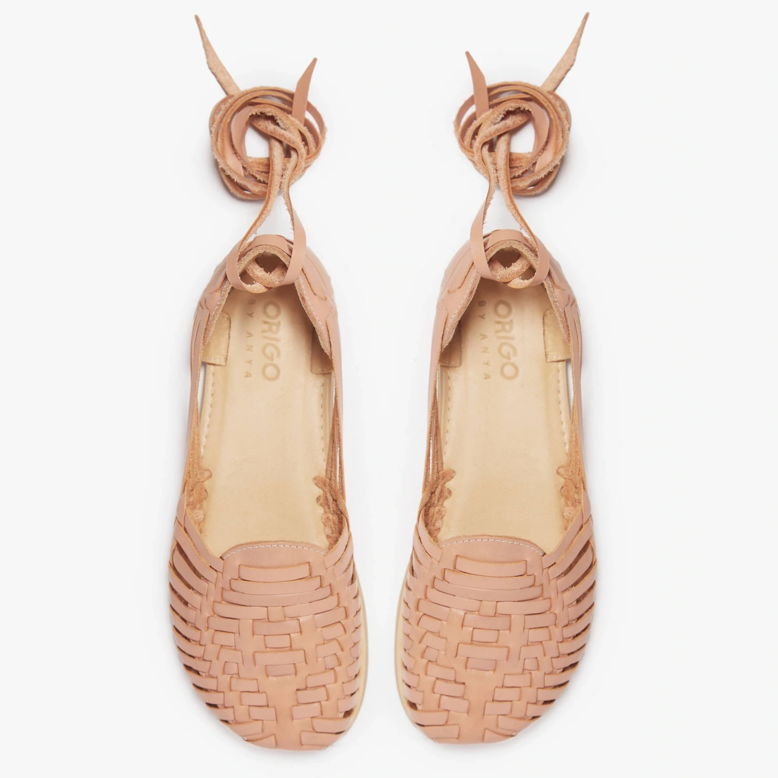 Босоногие сандалии Origo Huarache Slip-On Wide by Anya — светло-коричневый, фото 4