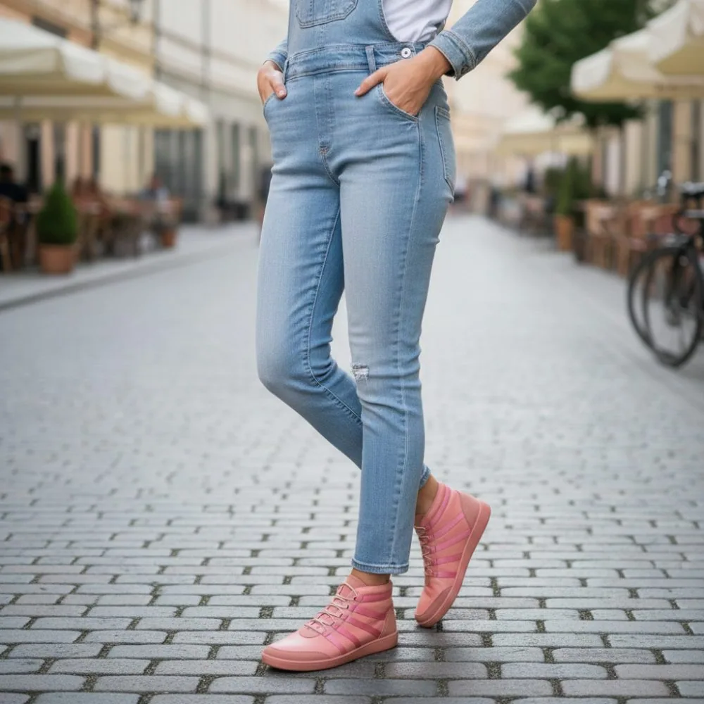 Женские кроссовки ZAQQ SPARQ Mid Rosa (розовый цвет), фото 10