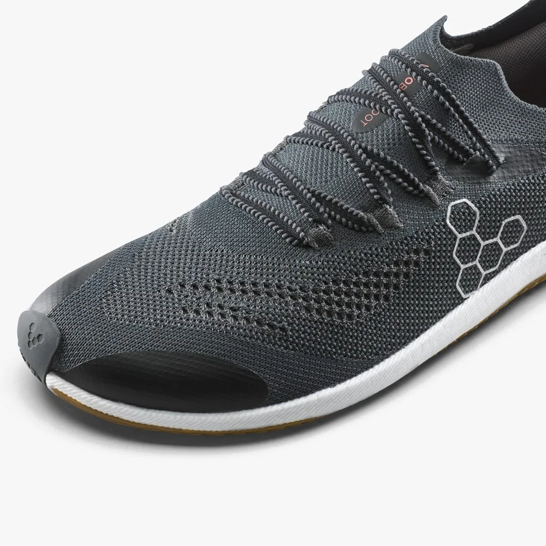 Кроссовки Vivobarefoot Primus Flow Knit — мужская модель, чёрный с каучуковой подошвой, фото 6