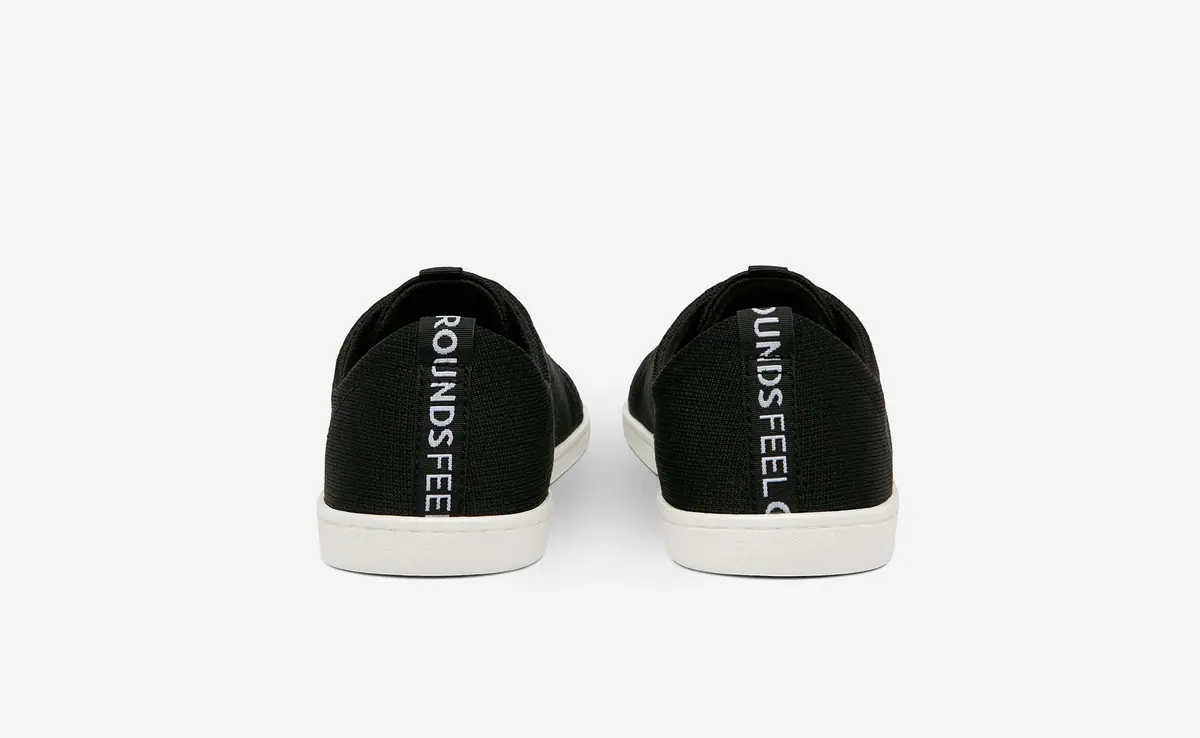 Босоногие кроссовки Feelgrounds Original Knit — чёрный и белый, фото 4