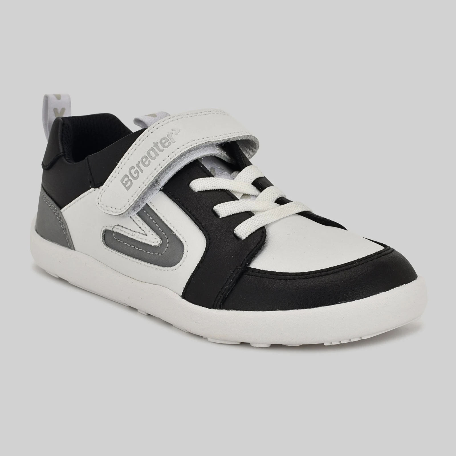 Кроссовки BGreater All Leather Lev — чёрный с белым