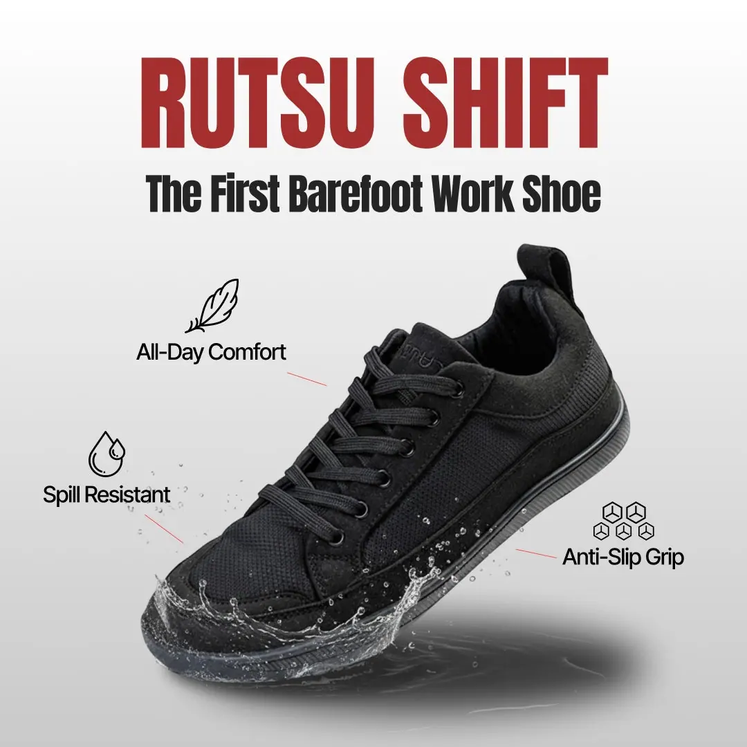Рабочие ботинки Rutsu Shift Low — чёрные, фото 4