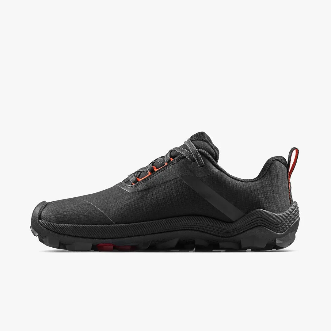Кроссовки Vivobarefoot Primus Trail Flow Waterproof — женская модель, чёрный с красным, фото 3