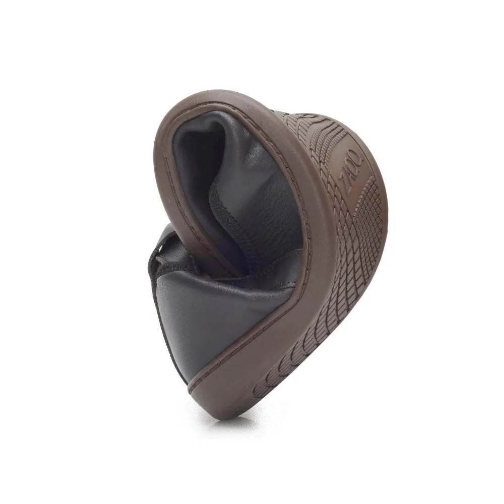 Женские балетки ZAQQ BANQET Nappa Dark Brown (тёмно-коричневый цвет), фото 4