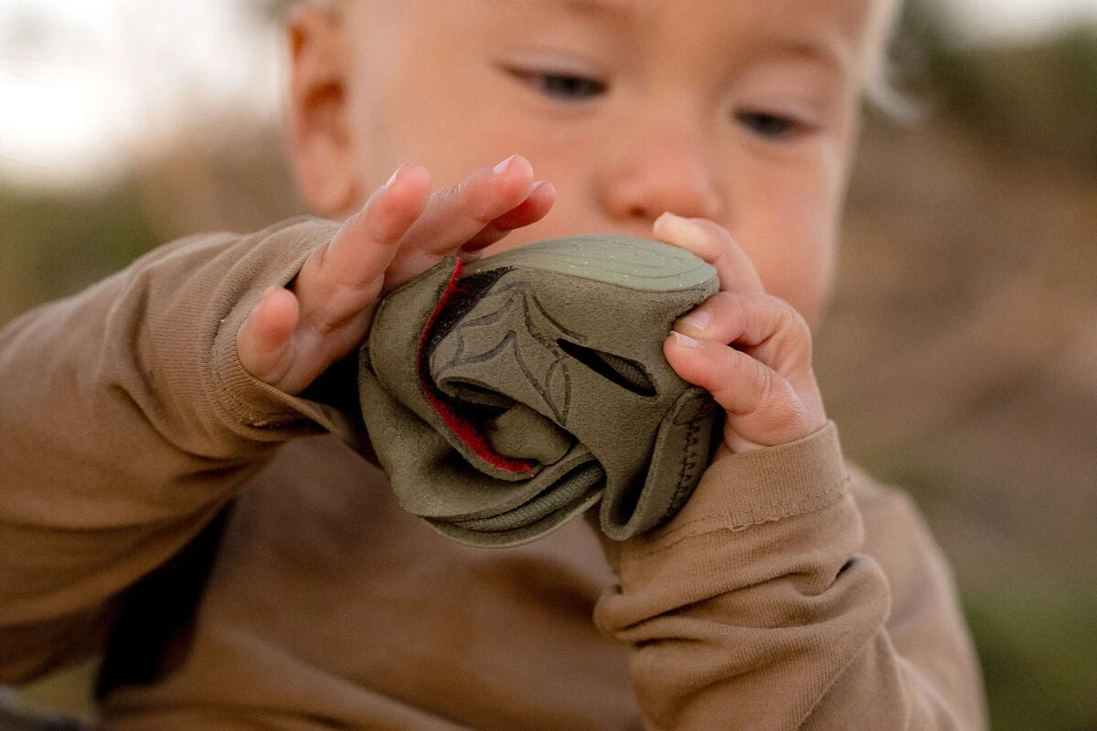Босоногие сандалии Wildling Feder wald для малышей — зелёный, фото 2