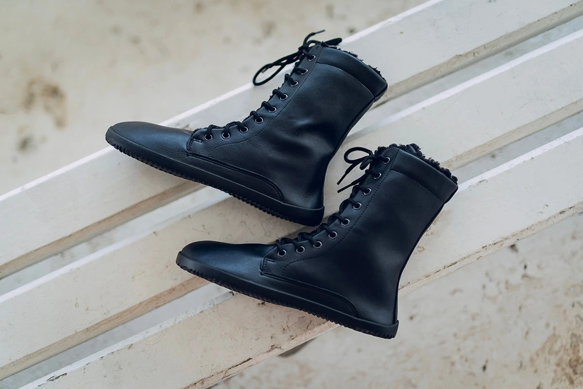 Сапоги Ahinsa Jaya Winter Zip Barefoot — полностью чёрный, фото 8