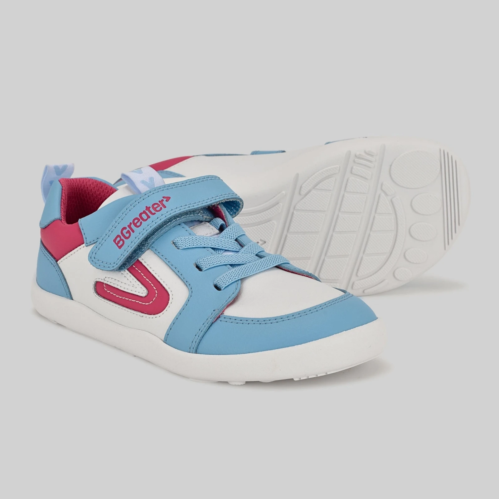 Кроссовки BGreater All Leather Lev — синий с белым, фото 10