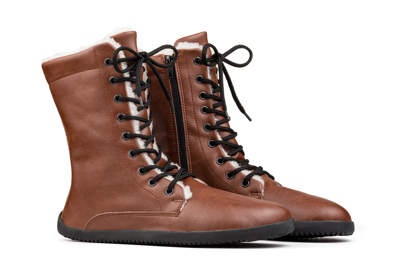 Сапоги Ahinsa Jaya Winter Zip Barefoot — коричневый, фото 2