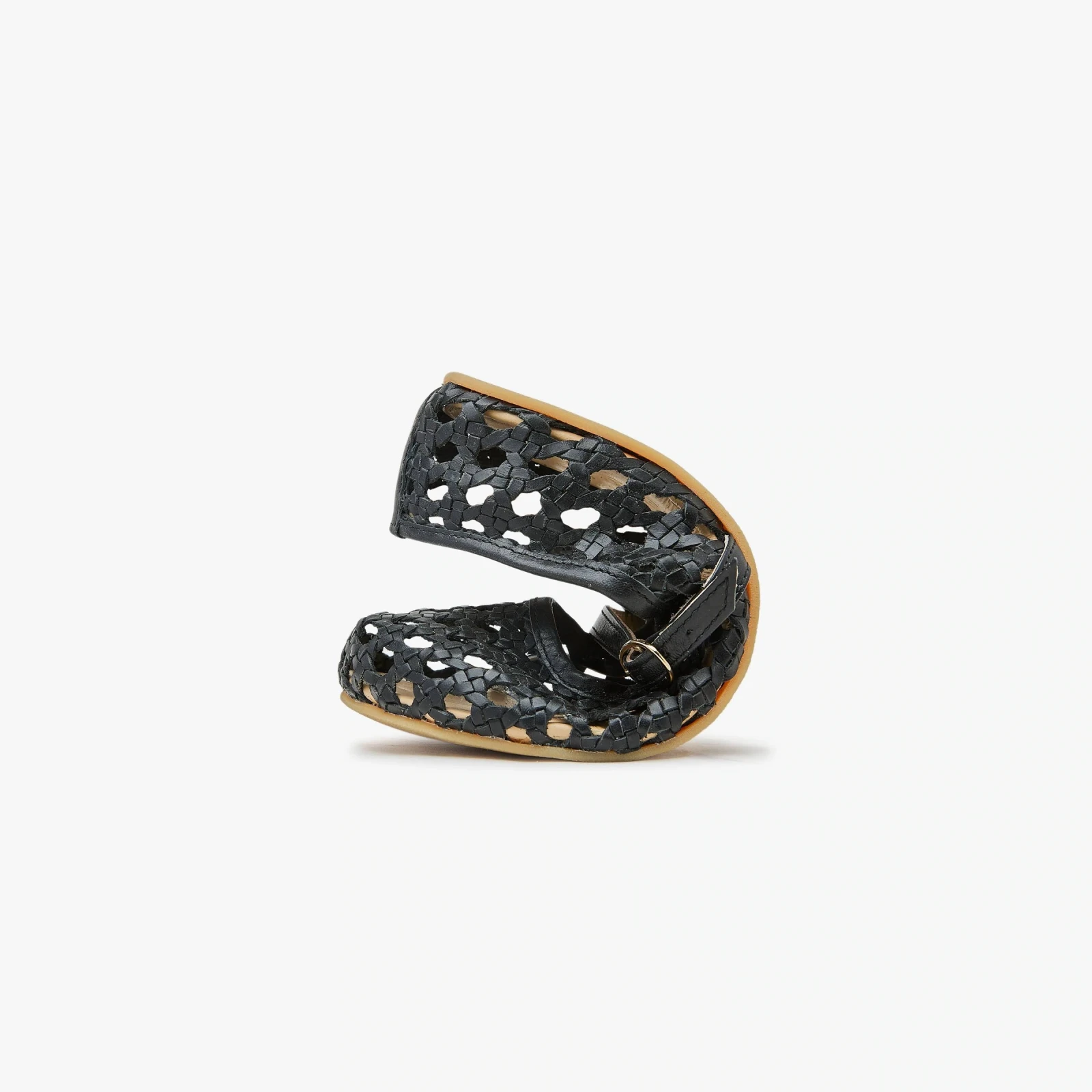 Босоногие туфли Origo Woven Ballerina by Anya — чёрный, фото 6