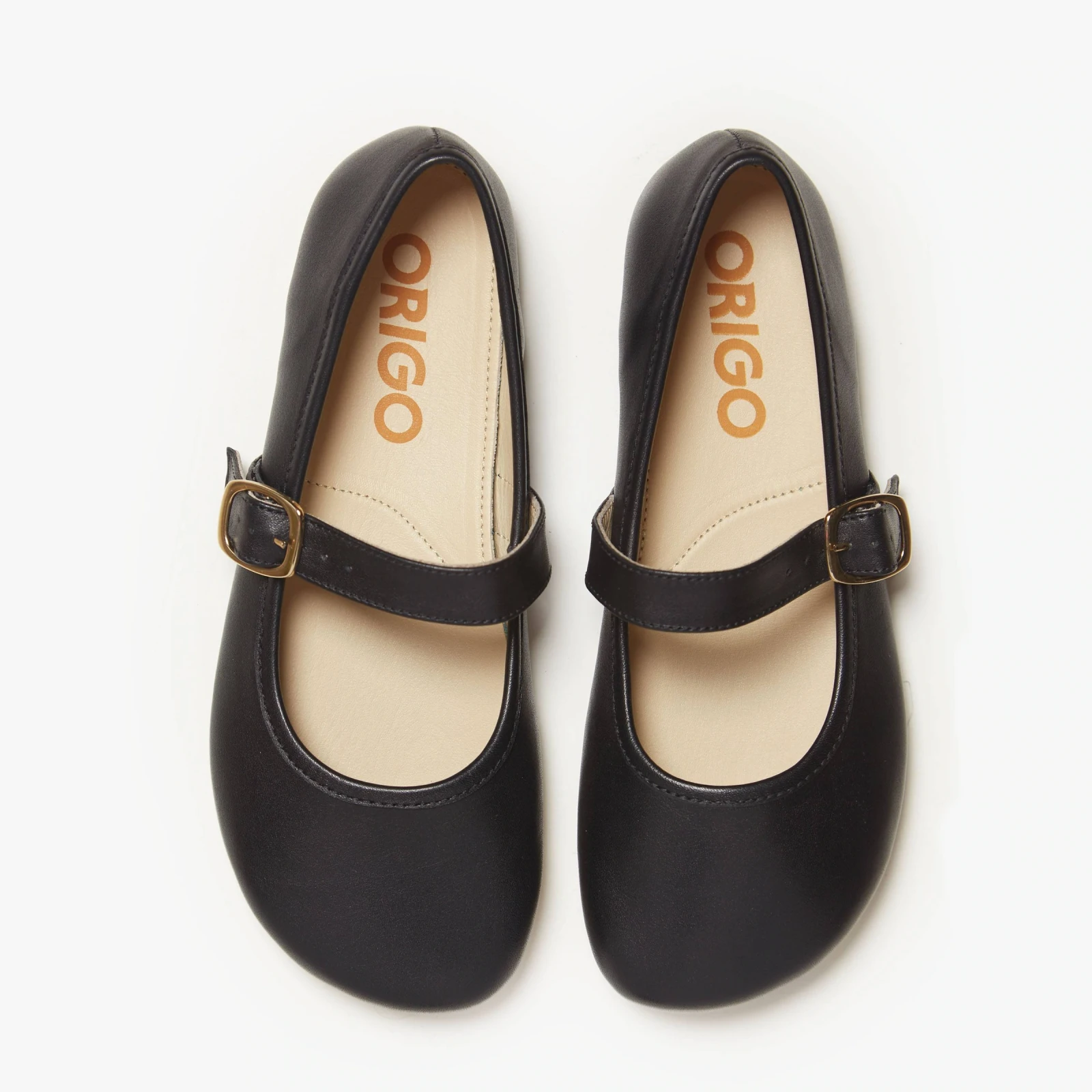 Босоногие туфли Origo Classic Mary Jane — чёрный, фото 4