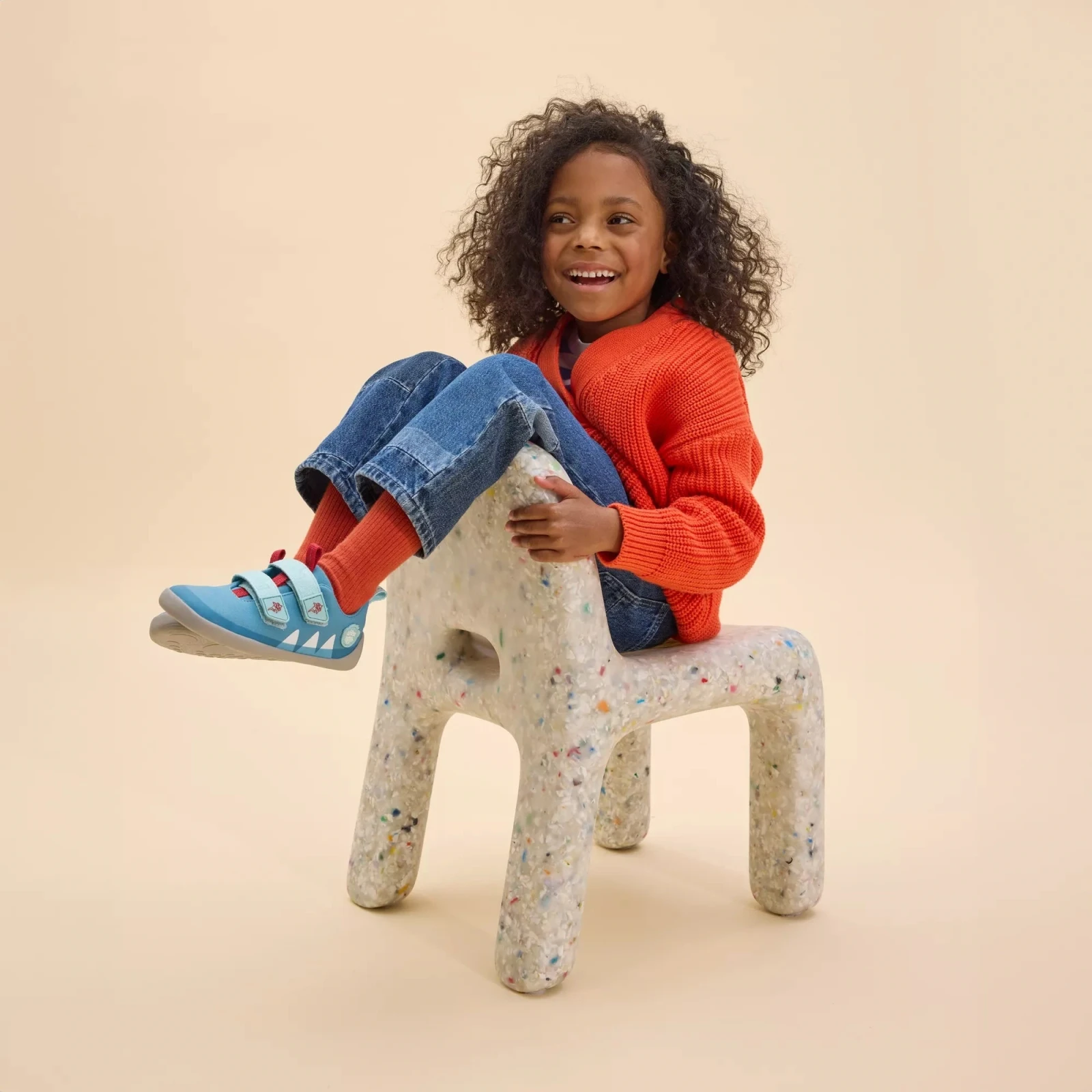 Полуботинки Affenzahn Lucky Акула — синий, фото 2