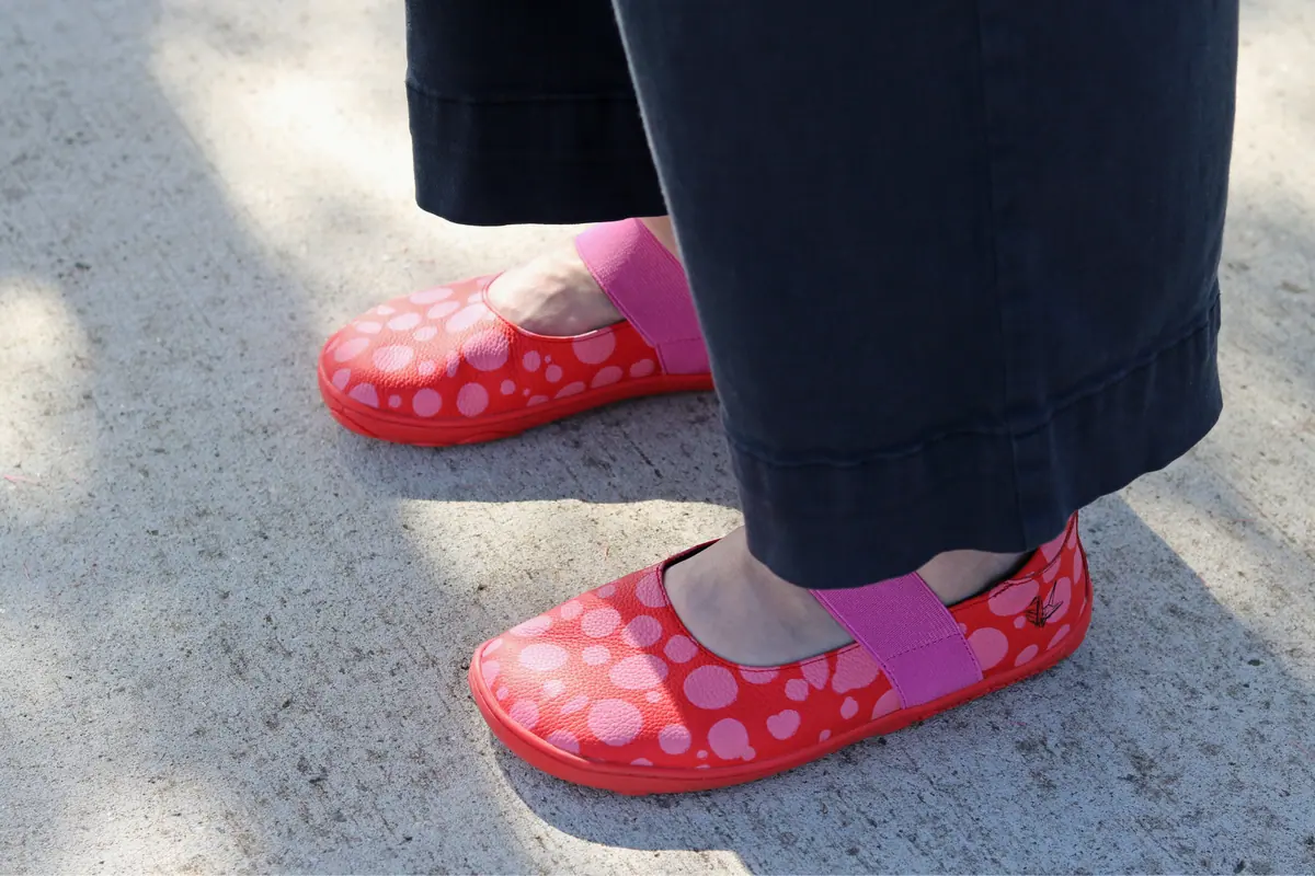 Босоногие туфли Paperkrane RED DOTTY, фото 9