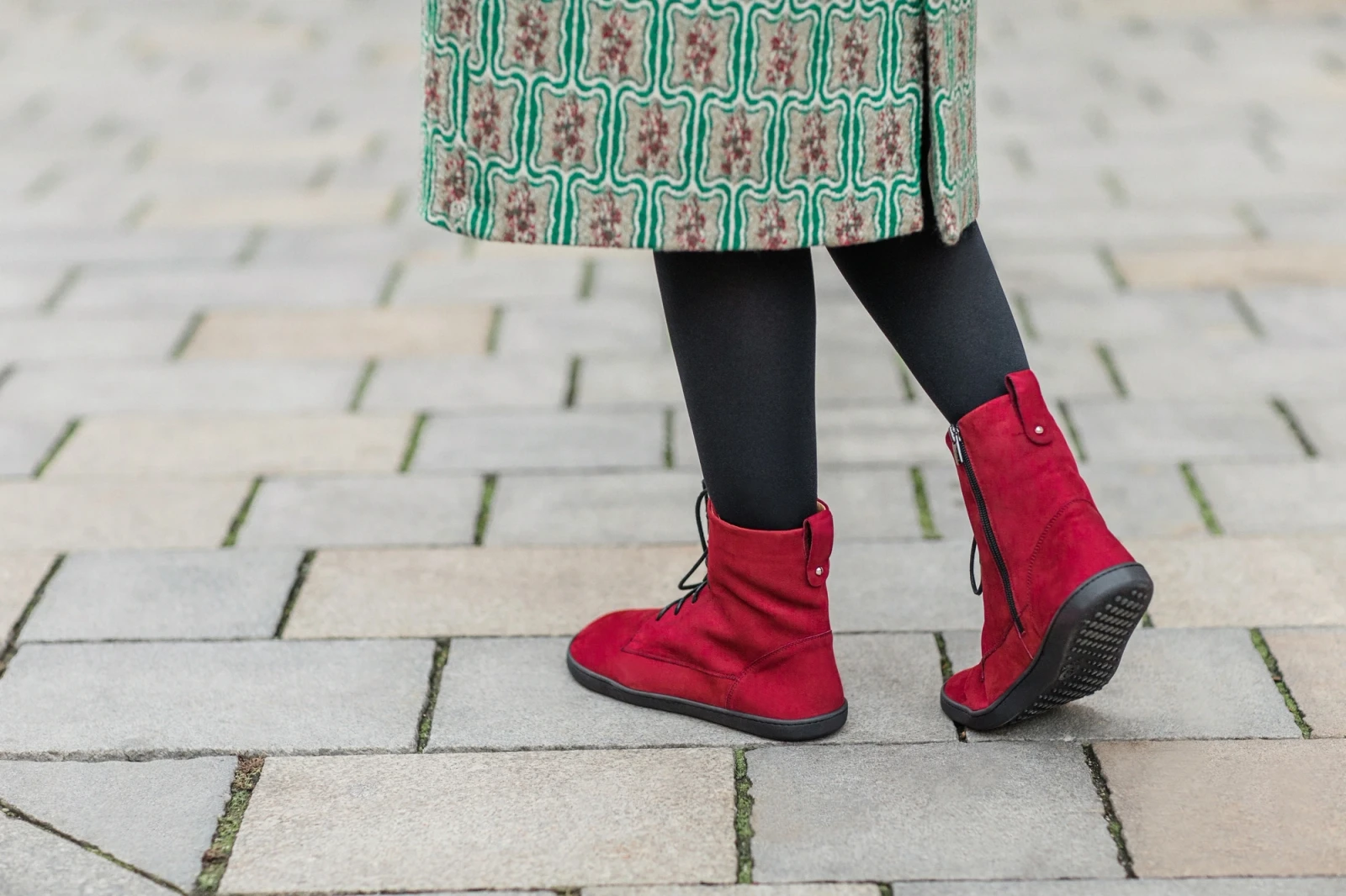 Босоногие ботинки Shapen COZY — бордовый, фото 25