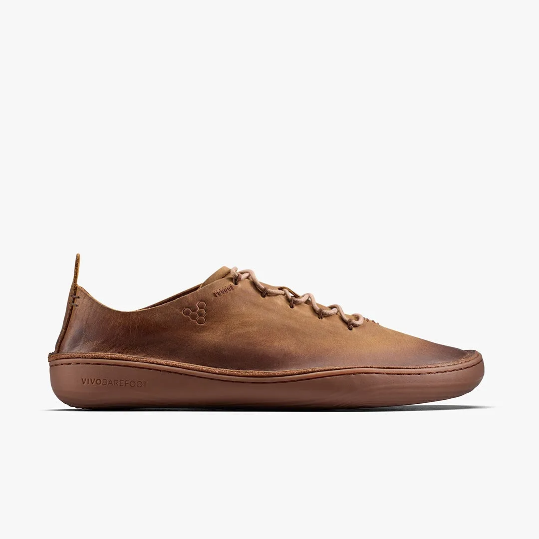 Мокасины Vivobarefoot Sensus Moc Lace Up Leather — мужская модель, тёмно-коричневый