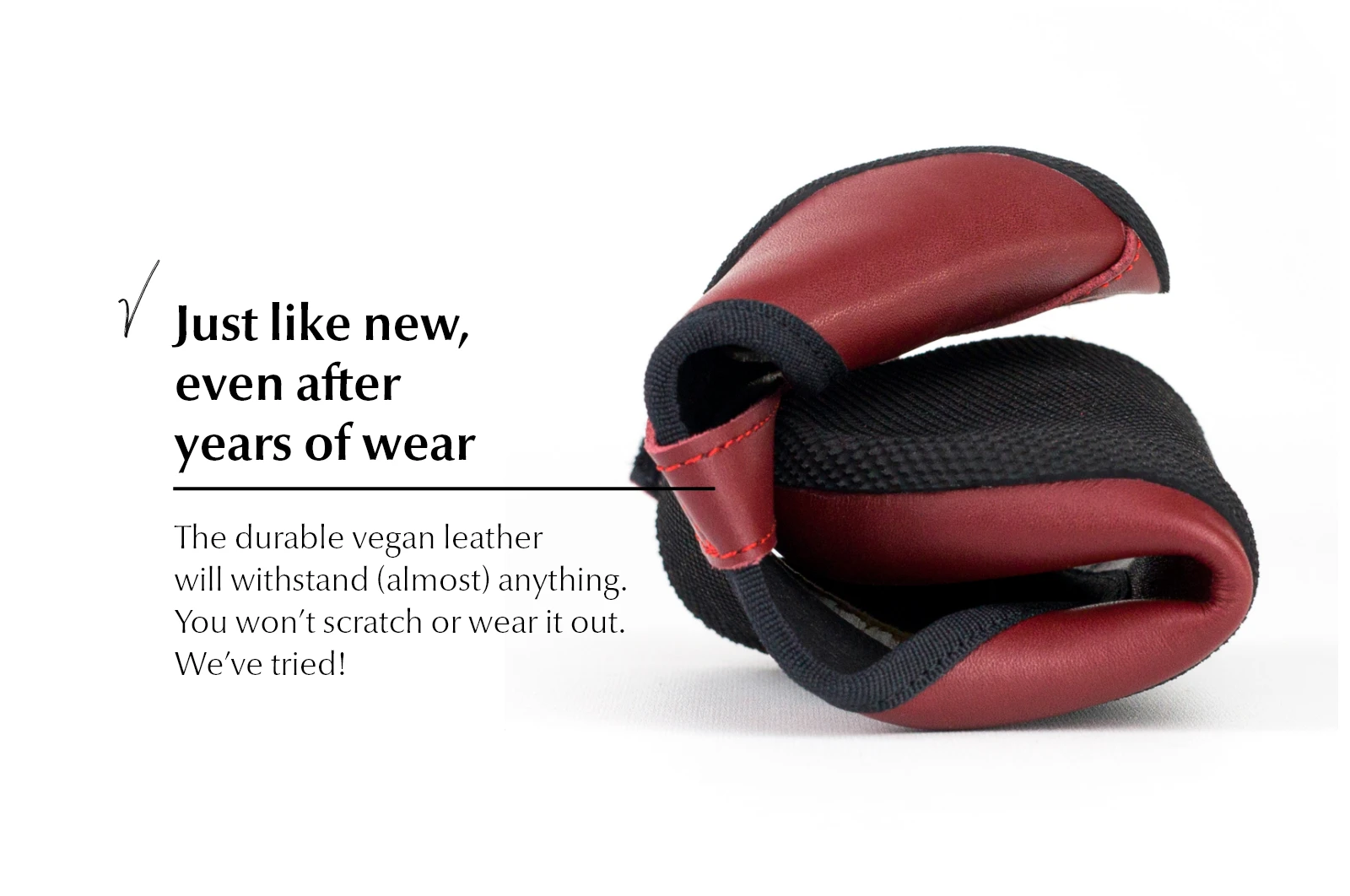 Балетки Ahinsa Ananda Ballet с ремешком Barefoot — бордовый, фото 8