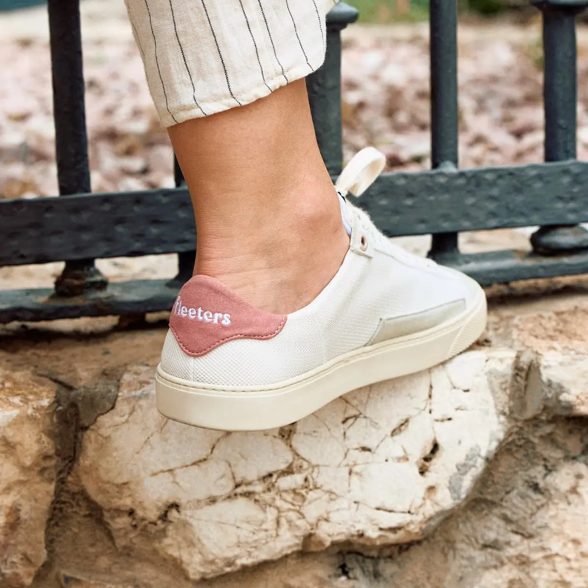 Босоногие кроссовки Fleeters Peach — пудровый сетка, фото 2