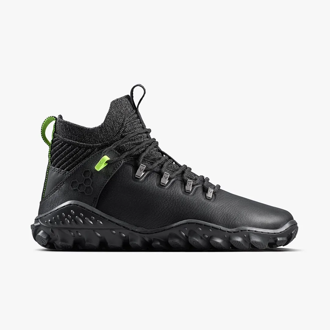 Ботинки Vivobarefoot Magna Forest ESC — женская модель, чёрный с лаймовым, фото 2