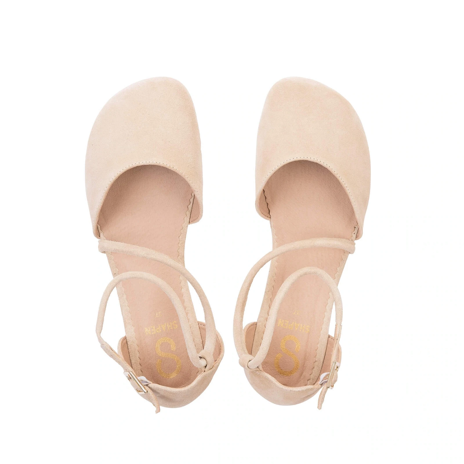 Босоногие сандалии Shapen ORCHID — бежевый · широкая колодка, фото 5