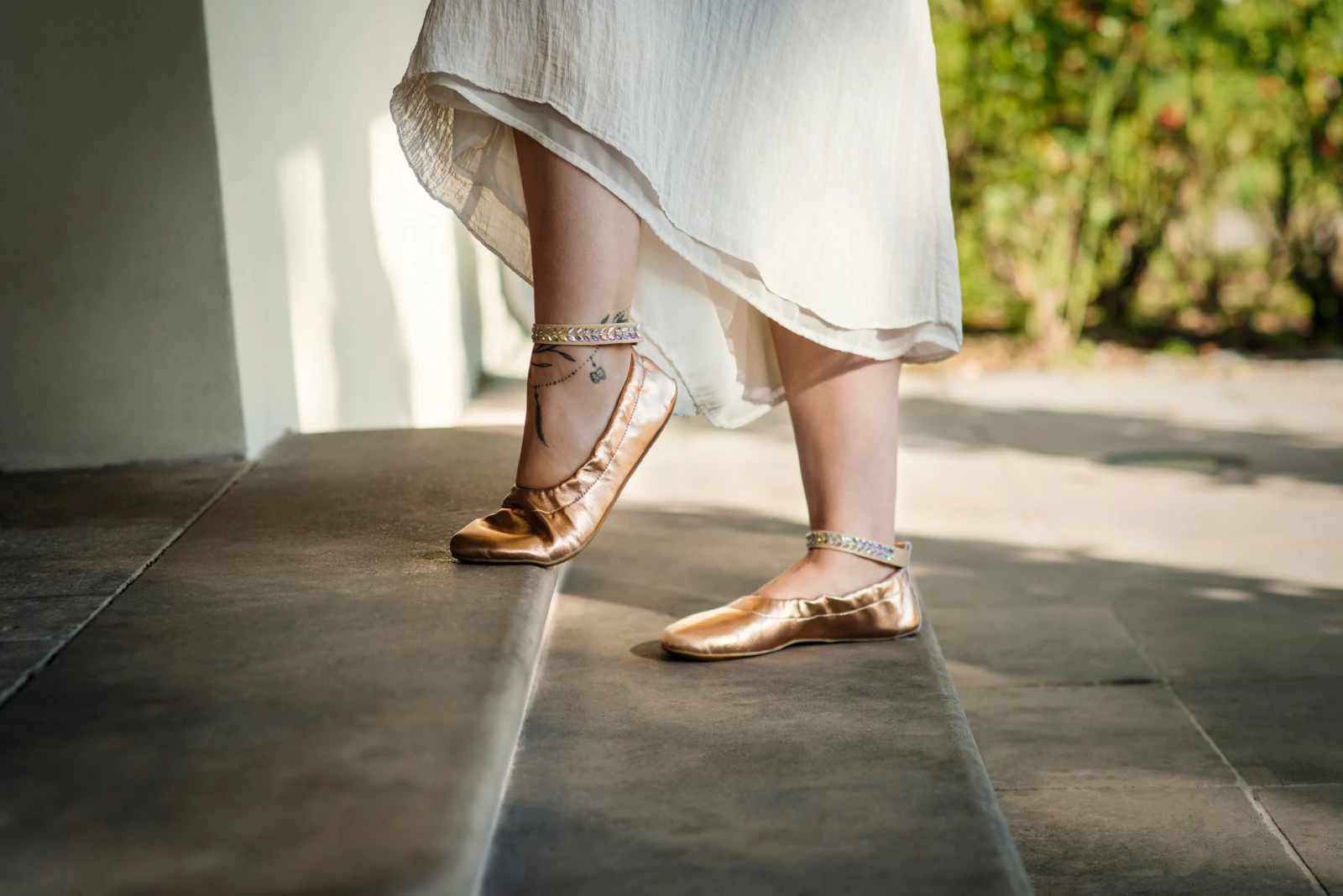 Балетки Ahinsa Chic Preciosa Barefoot — розовое золото, фото 16
